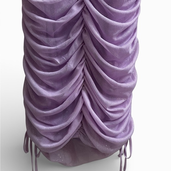 Jump Apparel Ruched Shimmer Mini Dress - Picture 2 of 8